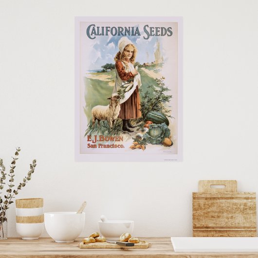 California Seeds Poster (Keuken)