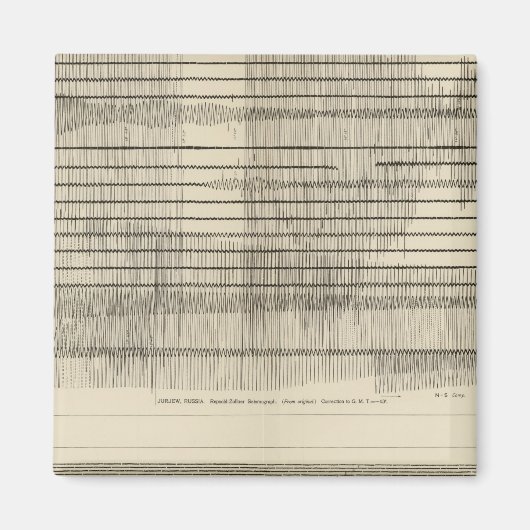 California Seismogrammen 10 Magneet (Voorkant)