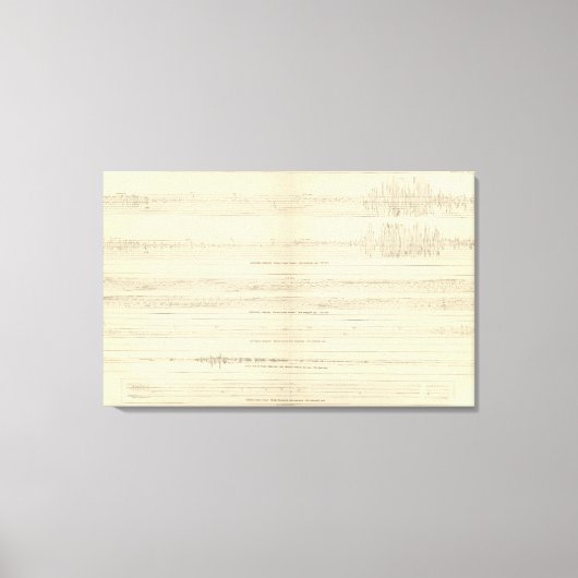 California Seismogrammen 12 Canvas Afdruk (Voorkant)
