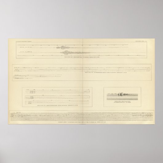 California Seismogrammen 14 Poster (Voorkant)