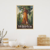 California Sequoia National Park V01 Poster (Keuken)