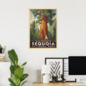 California Sequoia National Park V01 Poster (Thuiskantoor)