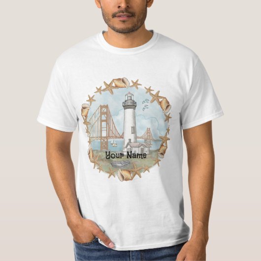 California Shells Lighthouse t shirt (Voorkant)