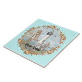 California Shells Lighthouse tegel Tegeltje (Zijkant)