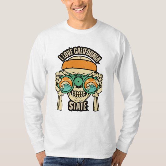 California Shirt CA State Beer T-shirt Zacht en (Voorkant)