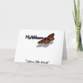 California Sister Butterfly, dank je wel kaart (Achterkant)