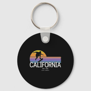 California Skate Company Retro Skater Sunset  Sleutelhanger
