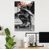 California Skater Girl Poster (Thuiskantoor)