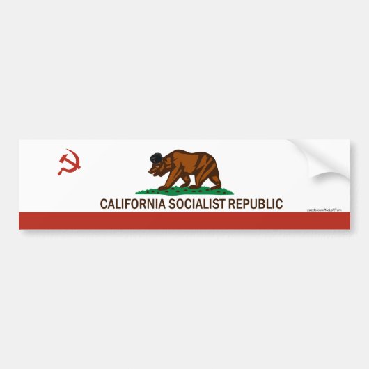 California Socialist Republic Bumpersticker (Voorkant)