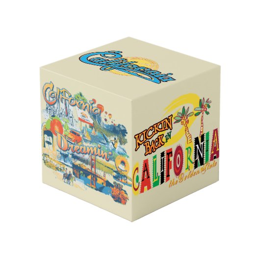 California Souvenir Kubus (Voorkant hoekig)