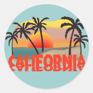 California Souvenir Ronde Sticker
