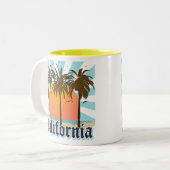 California  Souvenir Tweekleurige Koffiemok (Voorkant links)
