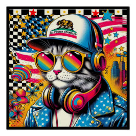CALIFORNIA SPANGLED CAT PERFECT POSTER