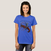 California Spiny Lobster Diving SCUBA Diver Urm T-shirt (Voorkant volledig)