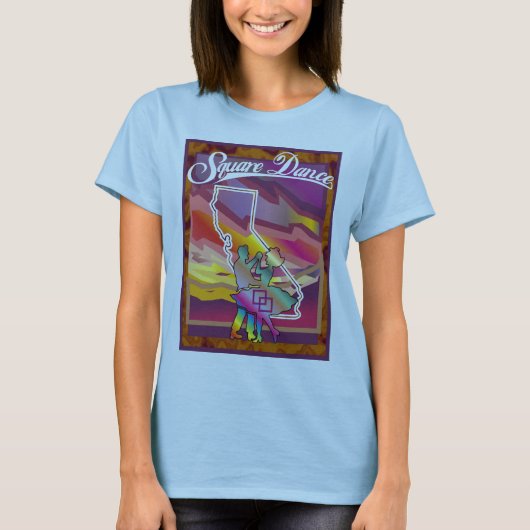 CALIFORNIA SQUARE DANCE T-SHIRT (Voorkant)