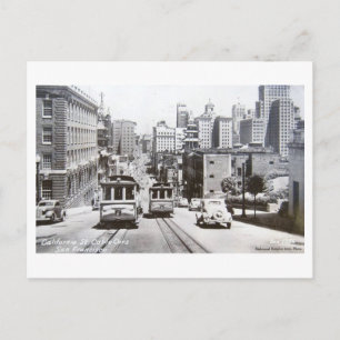California St., San Francisco, California  Briefkaart
