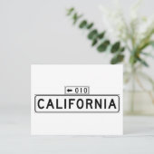California St., San Francisco Street Sign Briefkaart (Staand voorkant)