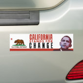 California Stands for Change - Bumpersticker (Op auto)