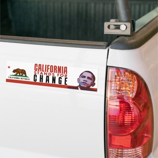 California Stands for Change - Bumpersticker (Op Truck)