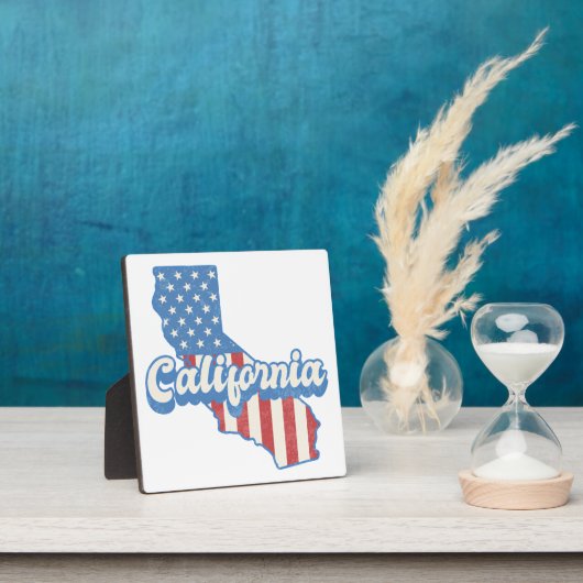 California Stars & Stripes Silhouet Fotoplaat (Insitu)