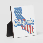 California Stars & Stripes Silhouet Fotoplaat (Voorkant)