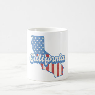 California Stars & Stripes Silhouet Koffiemok