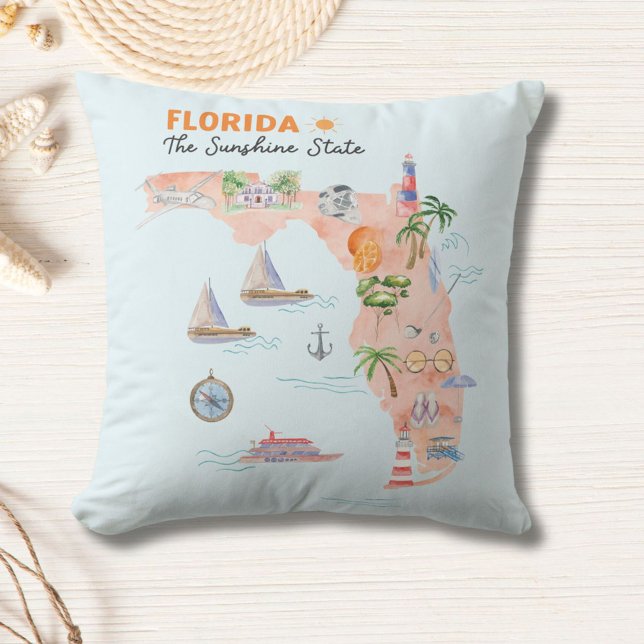 California State Art-kaart Kussen (In situ)