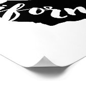 California state Art Print met modern penseellette (Hoek)