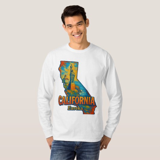 California State Artistic T-Shirt – Oil Paint... (Voorkant volledig)