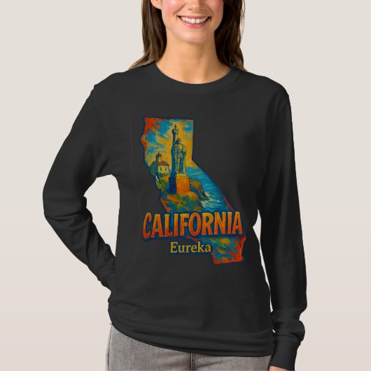 California State Artistic T-Shirt – Oil Paint Brus (Voorkant)
