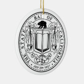 California State Bar-kerstversiering Keramisch Ornament (Rechts)