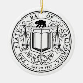 California State Bar-kerstversiering Keramisch Ornament (Voorkant)