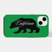 California State Bear Green iPhone Hoesje (Achterkant horizontaal)