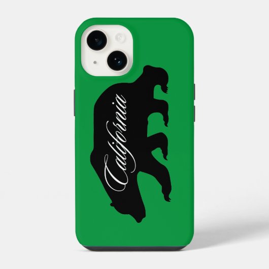 California State Bear Green iPhone Hoesje (Achterkant)