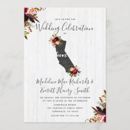 California State Bestemming Uitnodiging voor bruil