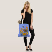 California State Bird Quail & Golden Poppy Tote Bag (Op model)