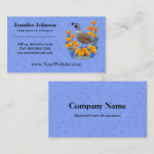 California State Bird Quail & Golden Poppy Visitekaartje (Voorkant / Achterkant)