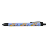 California State Bird Quail & Golden Poppy Zwarte Inkt Pen (Bovenkant)