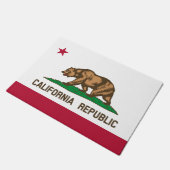 California State & California Vlag Verenigde State Deurmat (Schuin)