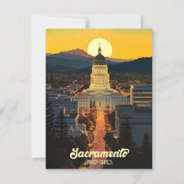 California State Capitol Sacramento Reisposter Briefkaart