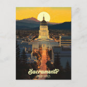 California State Capitol Sacramento Reisposter Briefkaart (Voorkant)