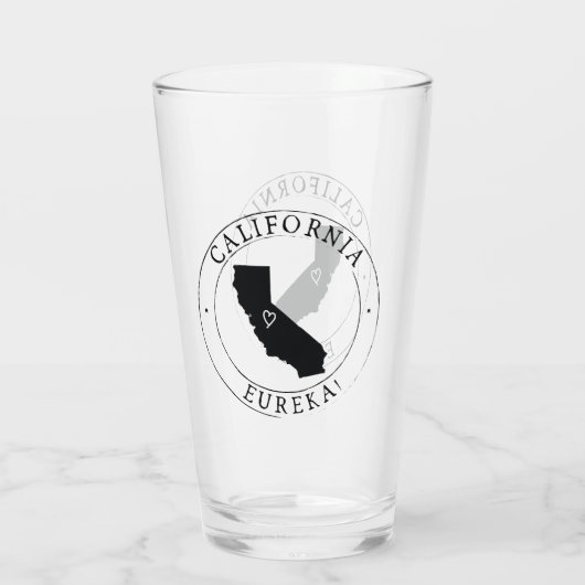 California State Drink Glass Glas (Achterkant)