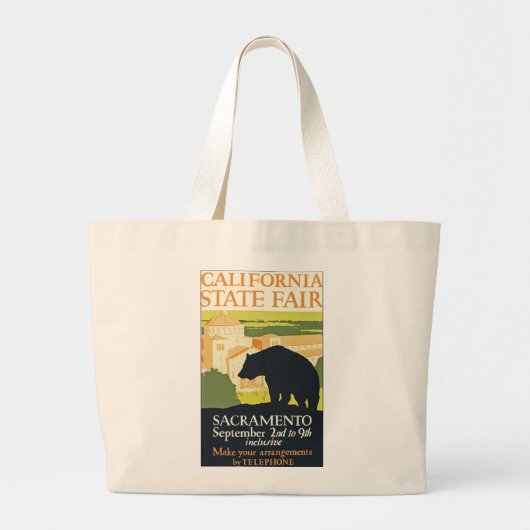 California State Fair Grote Tote Bag (Voorkant)