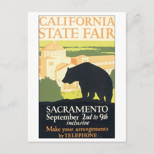 California State Fair Sacramento Briefkaart (Voorkant)