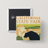California State Fair Vierkante Button 5,1 Cm (Voorkant /achterkant)