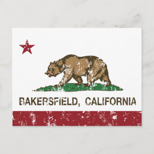California State Flag Bakersfield Briefkaart