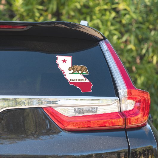 California State Flag Beer Sticker (Auto Zijkant)