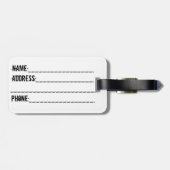 California State flag beer symbol bagagelabel (Achterkant horizontaal)