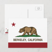 California State Flag Berkeley Briefkaart (Voorkant / Achterkant)