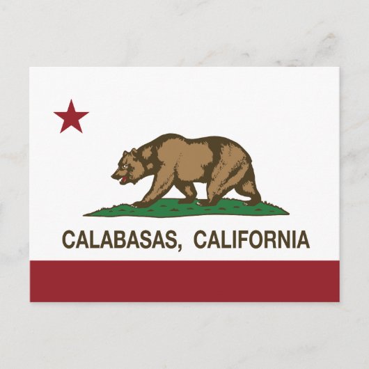 California State Flag Calabasas Briefkaart (Voorkant)